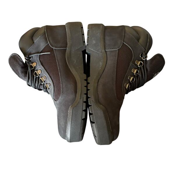 Timberland Men’s Waterproof Field Boots Size 7.5 black Leather Work Hiking - Picture 5 of 7